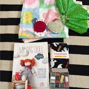 DIY Rag Doll Kit with Fabric and Accessories